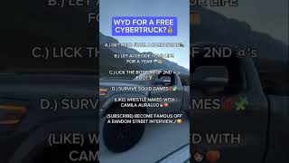 WOULD U DO D FOR A CYBERTRUCK?😛 #porsche #carsandcoffee #southoc #cybertruck #tesla #supercar