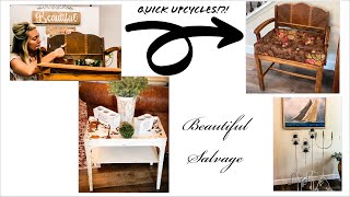 Old Junk to Beautiful Decor?! Time Crunch and a 'Tuft' Lesson!
