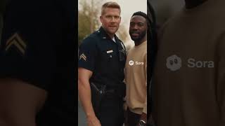 White cop hugs Black Man.. Racism ends here  #racialjustice