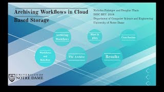 Archiving Workflows in Cloud Based Storage