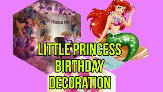 Little princess birthday decoration🌈🤟🧜‍♀️🧜‍♀️Mermaid decor #craft #art #decoration #youtubeshorts