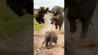 🐻 Bhalu Vs Haathi 🐘 | Jungle Mein Shuru Hua Zabardast Battle! 😱🔥#BhaluVsHaathi #BearVsElephant