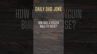 how does a penguin build its house? #dadjokes #dadhumor #funny #dadjokesforlife #comedy