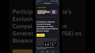 Binance Wallet Airdrop | Participate In Mitosis Exclusive Booster Campaign & Token Generation Event