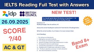 The IELTS Reading Practice Test 2025 With Answers 26.09.2025 - Test #17