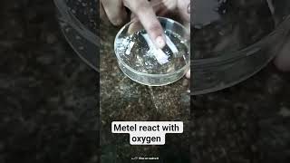 Burning of magnesium ribben is a chemical reaction #Science with fun