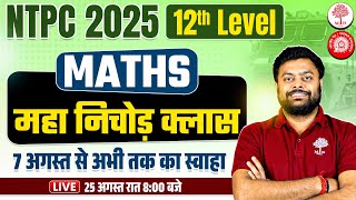 🔥NTPC MATHS ANALYSIS TODAY | NTPC 12TH LEVEL MATHS SAMPLE PAPER | RRB NTPC 12TH MATHS EXPECTED PAPER