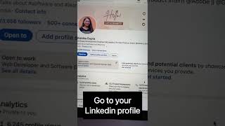 Add resume to your LinkedIn profile today🚀 #linkedinstrategy #resume