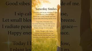 ✨ Saturday Smiles | Uplifting Poem for Happiness & Positive Energy