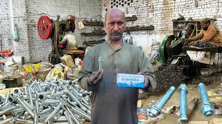 Amazing Process Of Making Anchor Bolts In A Local Factory || How To Make Anchor Bolts