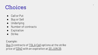 Trading Tidbits - Options intro