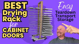 BEST DIY Paint Drying Rack for Cabinet Doors #cabinetpainting