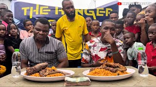 EATING COMPETITION FIRST PERSON TO FINISH JOLLOF RICE AND FISH WIN 100,000