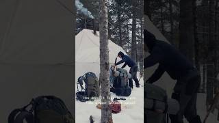 Winter adventure in remote Quebec