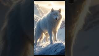 Graceful White Wolf Walk | 360° Cinematic Nature Shot #whitewolf  #360video  #cinematicnature
