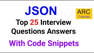 JSON 面接の質問と回答 - パート 2 | フルスタック面接の質問と回答