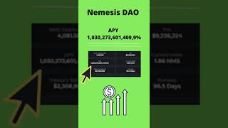 Best DAO Plattforms for Investment (part 1) Nemesis DAO +1,030,273,601,409,9% APY #shorts #daocoin