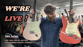 It's finally landed... | June 2025 Guitar Auction Consignment Update | Episode 8