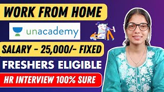 Permanent Work From Home Job | Interview 100% 😍| Salary 25000/- Month🔥| Best Online Job At Home
