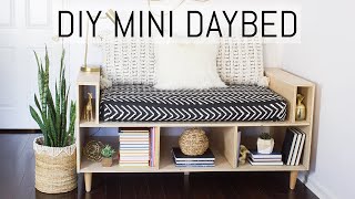 DIY Plywood Mini Daybed | Upcycle an Old Crib Mattress!