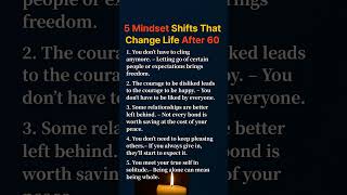 5 Mindset Shifts That Change Life After 60 #lifeadvice #love #healthandwellnessforseniors