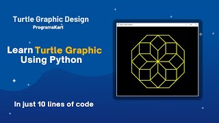 Octagonal Graphic Design ||  Python Turtle Graphics Design   || #python | ProgramsKart