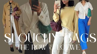 The Row Astra vs. Loewe Flamenco | Slouchy bag review, what's in my bag, wishlist and more!