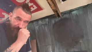 How to make a home made stencil hand painting with chalk paint sign writing hack
