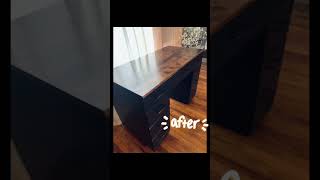 Modern desk flip!  #black #refurbish #modern