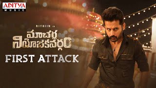 Macherla Niyojakavargam First Attack | Nithiin | Krithi Shetty | Raja Shekhar | Mahathi Swara Sagar