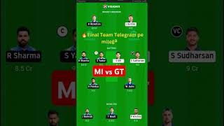mi vs gt dream team prediction today match #mivsgt #mivsgtdreamteam #mivsgtprediction #ipl2025