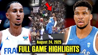 Greece vs France Full Game Highlights - August 24, 2025 | Eurobasket 2025