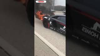 Lamborghini  on  Fire | Super car on fire | Exotic car crash