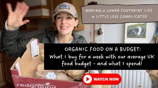 ORGANIC FAMILY FOOD HAUL! 🛒 (On a budget!) #organicfood