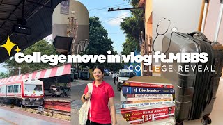 Medical College Move in Vlog🧳🩺🌟 ft.MBBS #trending #neet #mbbs