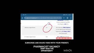 pharmacist Vacancy 2025 | Government Pharmacist recruitment 2025