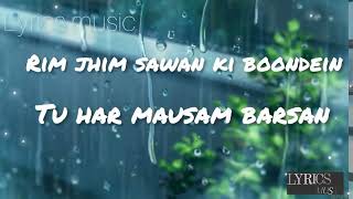Baarish Ban Jaana।।Lyrics।।Payel Dev।।Stebin Ben।। Hina khan।।Kunaal Vermaa।। Lyrics music