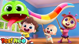 I'm A Snake🐍| Learn Colors with Snakes | Learn Dinosaurs | Nursery Rhyme & Kids Song | Yes! Neo