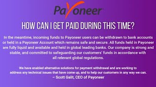 Payneer Card issue with Wirecard : Massage from payneer CEO