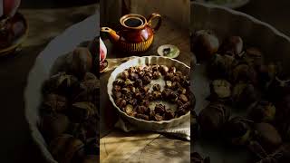 Roasting chestnuts in the French countryside 🍂🌰  #food #shorts #frenchcountryside #cottagecore