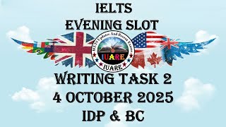 4 October 2025 IELTS / Writing Task 2 / Academic / Exam Review / INDIA