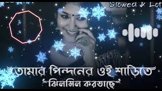 তোমার পিন্দনের ওই শাড়িতে - Tomar Pindoner Oi Sharee te || Tumi Utho go Raidhoni || Viral Lofi Song