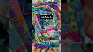 ‘Quilt as you go’ with your fabric ‘waste’ #sewinginspiration