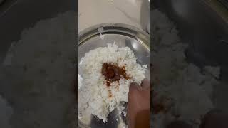Mango pickle rice #avakaya #food