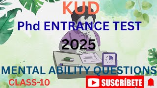 Class -10 PhD Entrance Test 2025 KSET NET Paper One and competative exams Based numerical solutions