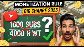 YouTube Monetization BIG Change 2025 | 1000 subs & Watch Hours ❌