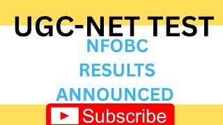 NET Exams Related NFOBC results update 