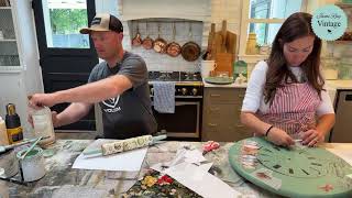 Painting Lazy Susans And Other Thrifted Home Decor Makeovers