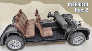 Assembly and installation of car interior parts. Radio controlled car project