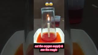Candle Glass Trick🔥 | Glass Se Candle Kaise Bujhi? 😲 | Science Magic #magicalscience #shorts